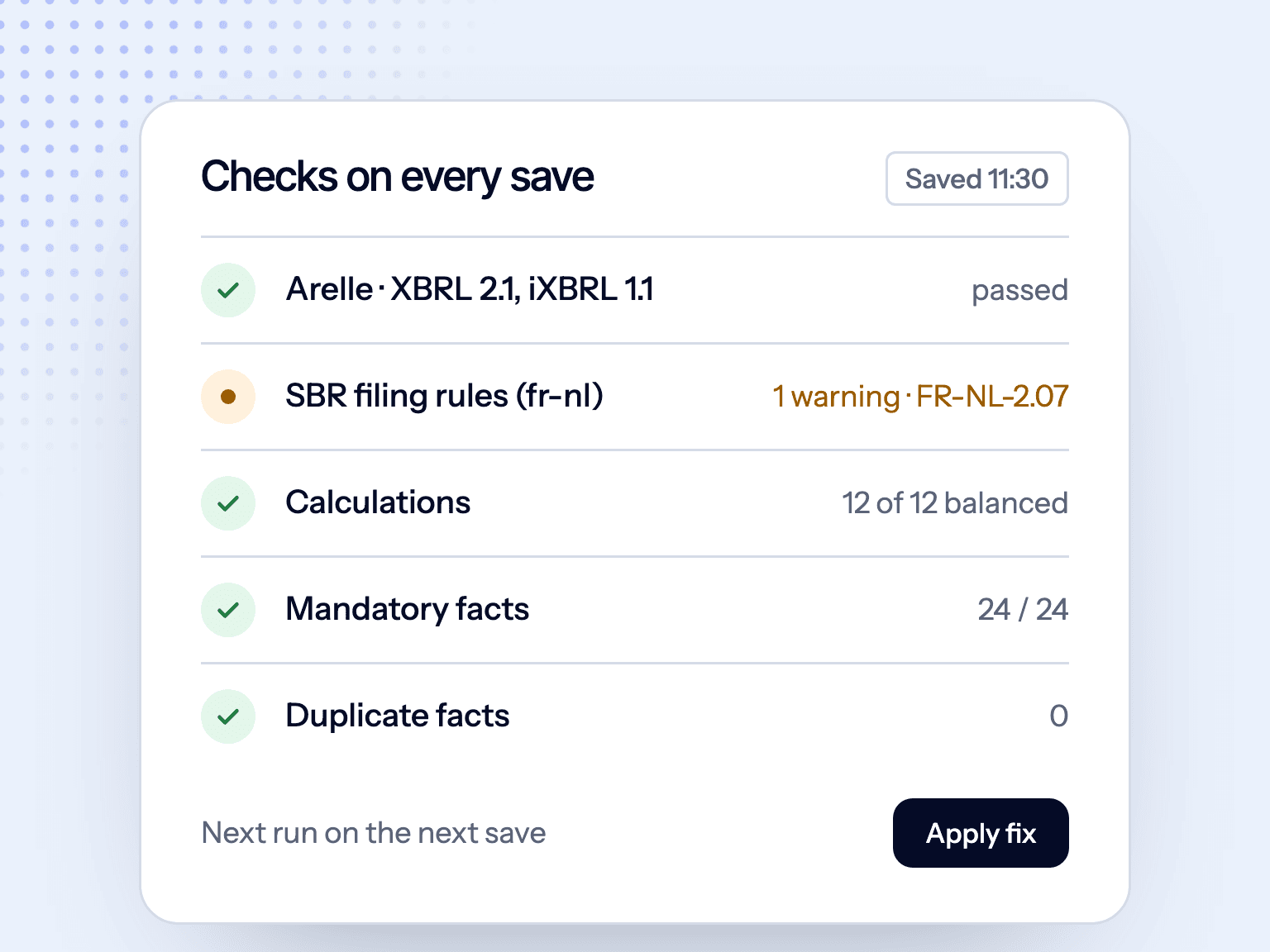 0 findings on the generated package